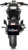Exhaust Tip Without Sound Certification Lv-10 Steel Black Stainless Steel End Cap - Leovince Compatible With Husqvarna Svartpilen 401 (2020-2023)