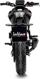 Exhaust Tip Without Sound Certification Lv-10 Steel Full Black Steel Black End Cap - Leovince Compatible With Ktm 125 Duke (2021-2023)