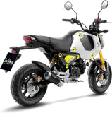 Complete Exhaust System Without Catalytic Converter And Without Sound Certification Lv-10 Steel Black Stainless Steel End Cap - Leovince Compatible With Honda Grom 125 (2022-2024)