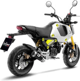 Complete Exhaust System Without Catalytic Converter And Without Sound Certification Lv-10 Carbon Fiber Stainless Steel End Cap - Leovince Compatible With Honda Msx 125 (2022-2024)