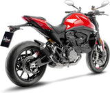 Exhaust Tip Without Sound Certification Lv-10 Steel Black Stainless Steel End Cap - Leovince Compatible With Ducati Monster 937 (2021-2024)
