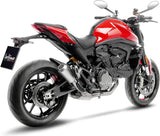 Exhaust Tip Without Sound Certification Lv-10 Stainless Steel Stainless Steel End Cap - Leovince Compatible With Ducati Monster 937 (2021-2024)