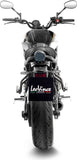 Complete Exhaust System Without Catalytic Converter And Without Sound Certification Lv-10 Steel Full Black Steel Black End Cap - Leovince Compatible With Yamaha Mt-07 (2021-2024)