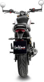 Exhaust Tip Without Sound Certification Lv-10 Steel Black Stainless Steel End Cap - Leovince Compatible With Triumph Scrambler 400 X (2024-2026)