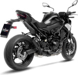 Exhaust Tip With Noise Certification Lv-10 Steel Full Black Steel Black End Cap - Leovince Compatible With Kawasaki Z 900 (2025-2026)