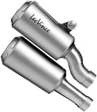 Dual Exhaust System With Sound Certification Lv-10 Stainless Steel Stainless Steel End Cap - Leovince Compatible With Triumph Speed Triple 1200 Rr - Rs - Rx (2025-2026)