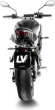 Complete Exhaust System Without Catalytic Converter And Without Sound Certification Lv-10 Steel Black Stainless Steel End Cap - Leovince Compatible With Yamaha Mt-07 (2025-2026)