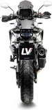 Exhaust Tip With Noise Certification Lv-12 R Steel Black Carbon Fiber End Cap - Leovince Compatible With Ktm 1190 Adventure - R (2013-2016)