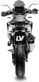 Exhaust Tip Without Sound Certification Lv-12 R Stainless Steel Carbon Fiber End Cap - Leovince Compatible With Ktm 1050 Adventure (2015-2016)