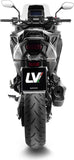 Exhaust Tip With Noise Certification Lv-12 R Steel Black Carbon Fiber End Cap - Leovince Compatible With Honda Nt 1100 (2025-2026)