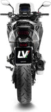 Exhaust Tip With Noise Certification Lv-12 R Stainless Steel Carbon Fiber End Cap - Leovince Compatible With Honda Nt 1100 (2025-2026)