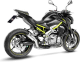 Exhaust Tip Without Sound Certification Lv Corsa Titanium Stainless Steel End Cap - Leovince Compatible With Kawasaki Z 900 (2017-2019)