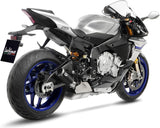 Exhaust Tip Without Sound Certification Lv Corsa Steel Black Stainless Steel End Cap - Leovince Compatible With Yamaha Yzf-R1 - M 1000 (2017-2019)