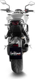 Exhaust Tip With Noise Certification Lv Corsa S Steel Full Black Steel Black End Cap - Leovince Compatible With Honda Cb 1000 R Neo Sports Café (2018-2024)