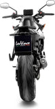 Exhaust Tip Without Sound Certification Lv Corsa S Steel Black Stainless Steel End Cap - Leovince Compatible With Ktm 990 Duke - R (2024-2026)