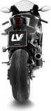 Complete Exhaust System Without Catalytic Converter And Without Sound Certification Lv Corsa Steel Black Stainless Steel End Cap - Leovince Compatible With Yamaha Yzf-R9 900 (2025-2026)