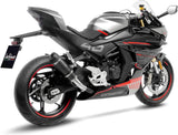 Exhaust Tip Without Sound Certification Gp Corsa Evo Carbon Fiber - Leovince Compatible With Cfmoto 450 Ss - Sr (2023-2024)