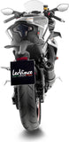 Exhaust Tip Without Sound Certification Gp Corsa Evo Carbon Fiber - Leovince Compatible With Cfmoto 450 Ss - Sr (2023-2024)