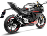 Exhaust Tip Without Sound Certification Gp Corsa Carbon Fiber - Leovince Compatible With Cfmoto 450 Ss - Sr (2023-2024)