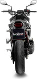 Exhaust Tip With Noise Certification Lv-14 R Steel Black Carbon Fiber End Cap - Leovince Compatible With Honda Cb 750 Hornet (2023-2024)