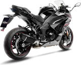 Exhaust Tip With Noise Certification Lv-14 R Steel Black Carbon Fiber End Cap - Leovince Compatible With Kawasaki Ninja 1000 Sx (2025-2026)