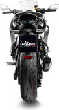 Exhaust Tip With Noise Certification Lv-14 R Steel Black Carbon Fiber End Cap - Leovince Compatible With Kawasaki Ninja 1000 Sx (2020-2024)