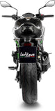 Exhaust Tip Without Sound Certification Lv-14 R Steel Black Carbon Fiber End Cap - Leovince Compatible With Kawasaki Z 900 A2 (2018-2024)