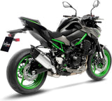 Exhaust Tip Without Sound Certification Lv-14 R Titanium Carbon Fiber End Cap - Leovince Compatible With Kawasaki Z 900 (2017-2019)
