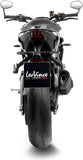 Complete Exhaust System Without Catalytic Converter And Without Sound Certification Lv-14 R Steel Black Carbon Fiber End Cap - Leovince Compatible With Triumph Street Triple 765 R - Rs (2023-2024)