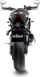 Complete Exhaust System Without Catalytic Converter And Without Sound Certification Lv-14 R Stainless Steel Carbon Fiber End Cap - Leovince Compatible With Triumph Street Triple 765 R - Rs (2023-2024)