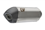 Exhaust Tip Without Sound Certification Lv-14 Stainless Steel Carbon Fiber End Cap - Leovince Compatible With Bmw F 800 Gs (2024-2026)