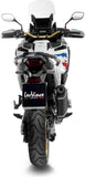 Exhaust Tip Without Sound Certification Lv-14 Steel Black Carbon Fiber End Cap - Leovince Compatible With Honda Crf 1100 L Africa Twin Dct (2024-2026)