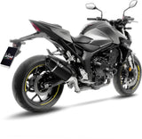 Exhaust Tip With Noise Certification Lv-14 R Steel Black Carbon Fiber End Cap - Leovince Compatible With Honda Cb 1000 Hornet - Sp (2025-2026)