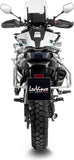 Exhaust Tip With Noise Certification Lv-14 Steel Black Carbon Fiber End Cap - Leovince Compatible With Cfmoto 800 Mt-X (2025-2026)