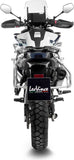 Exhaust Tip With Noise Certification Lv-14 Titanium Carbon Fiber End Cap - Leovince Compatible With Cfmoto 800 Mt Explore (2022-2024)