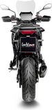 Complete Catalytic Exhaust System With Sound Certification Lv-14 R Steel Black Carbon Fiber End Cap - Leovince Compatible With Yamaha Tracer 9 (2025-2026)