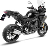 Complete Catalytic Exhaust System With Sound Certification Lv-14 R Titanium Carbon Fiber End Cap - Leovince Compatible With Yamaha Tracer 9 Gt (2025-2026)