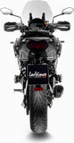 Exhaust Tip Without Sound Certification Lv-14 R Steel Black Carbon Fiber End Cap - Leovince Compatible With Kawasaki Versys 1000 (2019-2024)