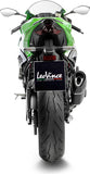 Exhaust Tip Without Sound Certification Lv-14 R Steel Black Carbon Fiber End Cap - Leovince Compatible With Kawasaki Zx 6R Ninja (2019-2020)