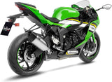 Exhaust Tip Without Sound Certification Lv-14 R Stainless Steel Carbon Fiber End Cap - Leovince Compatible With Kawasaki Zx 6R Ninja (2019-2020)