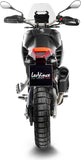 Exhaust Tip Without Sound Certification Lv-14 Steel Black Carbon Fiber End Cap - Leovince Compatible With Aprilia Tuareg 660 (2025-2026)