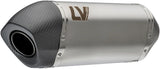 Exhaust Tip With Noise Certification Lv-14 Stainless Steel Carbon Fiber End Cap - Leovince Compatible With Triumph Tiger 800 Sport (2024-2026)