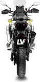 Exhaust Tip Without Sound Certification Lv-14 Steel Black Carbon Fiber End Cap - Leovince Compatible With Voge Valico 900 Dsx (2024-2026)
