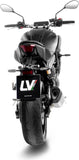 Complete Catalytic Exhaust System With Sound Certification Lv-14 R Stainless Steel Carbon Fiber End Cap - Leovince Compatible With Yamaha Mt-07 (2025-2026)