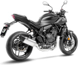 Complete Catalytic Exhaust System With Sound Certification Lv-14 R Titanium Carbon Fiber End Cap - Leovince Compatible With Yamaha Mt-07 (2025-2026)