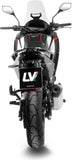 Exhaust Tip Without Sound Certification Lv-14 Stainless Steel Carbon Fiber End Cap - Leovince Compatible With Moto Morini X-Cape 700 (2025-2026)