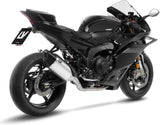 Complete Exhaust System Without Catalytic Converter And Without Sound Certification Lv-14 R Titanium Carbon Fiber End Cap - Leovince Compatible With Yamaha Yzf-R9 900 (2025-2026)