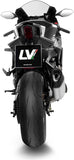 Complete Exhaust System Without Catalytic Converter And Without Sound Certification Lv-14 R Stainless Steel Carbon Fiber End Cap - Leovince Compatible With Yamaha Yzf-R9 900 (2025-2026)