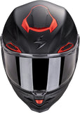 Full-Face Motorcycle Helmet Scorpion Exo Exo-Race Air Ultra Tct / Carbon Matt Black Red Solid Size S