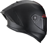 Full-Face Motorcycle Helmet Scorpion Exo Exo-Race Air Ultra Tct / Carbon Matt Black Red Solid Size M